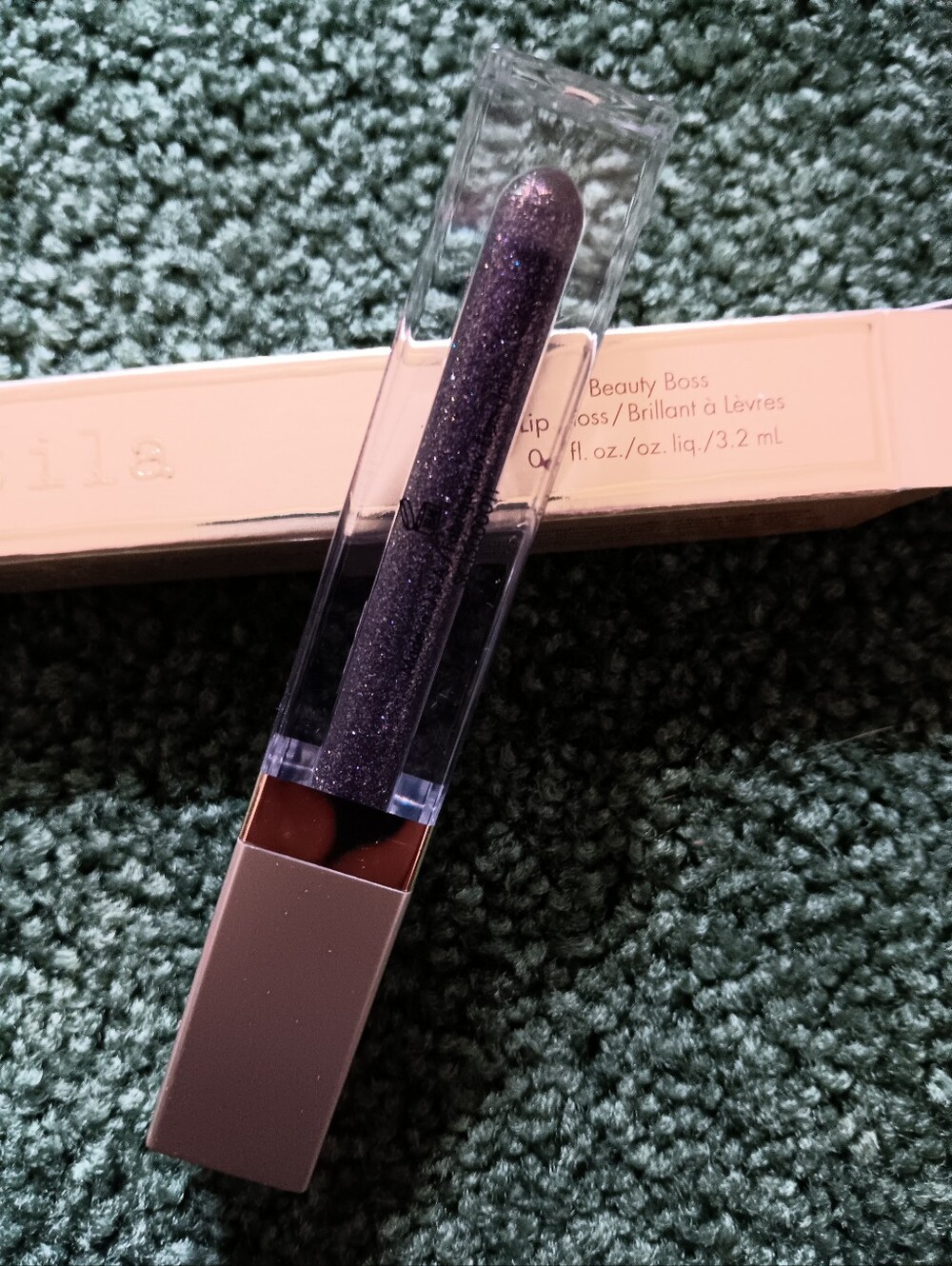 Stila Glitter Liquid Lip Gloss  Deep Plum Sparkle